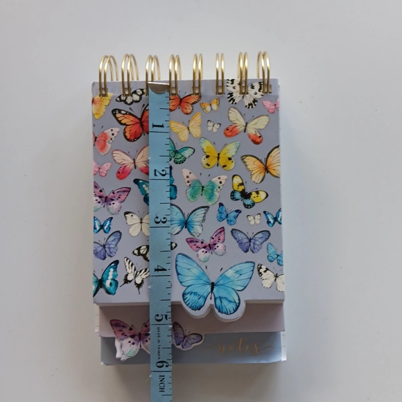 NEW Heatherlee Chan Spiral Bound Butterfly Themed Lined Notebook, Pastels & Blue - Picture 3 of 4